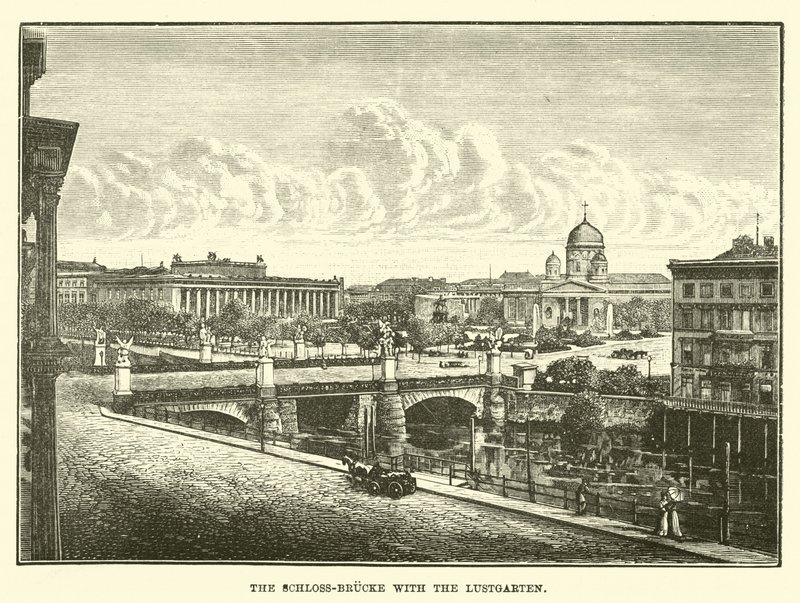 Die Schlossbrücke mit dem Lustgarten von English School