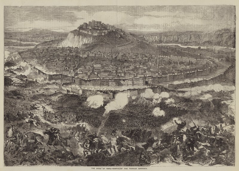 Die Belagerung von Kars, Ausfall der türkischen Garnison von English School