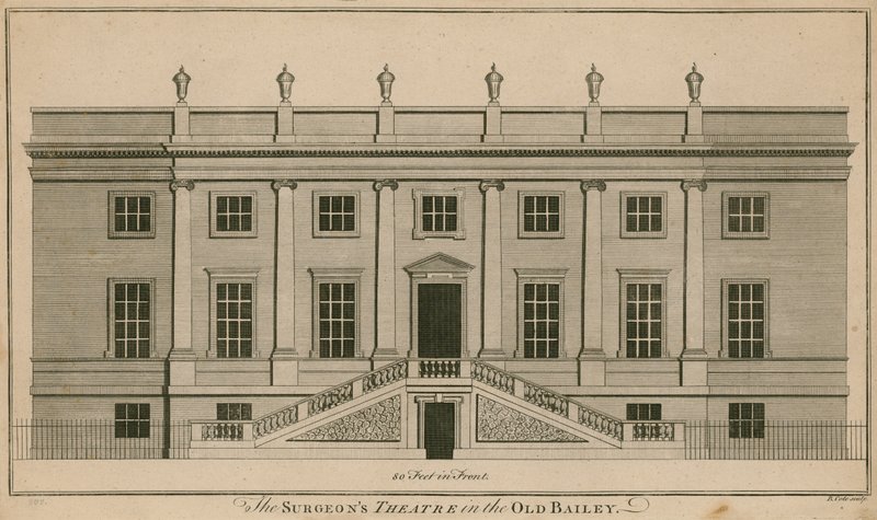 Das Chirurgentheater im Old Bailey, London von English School
