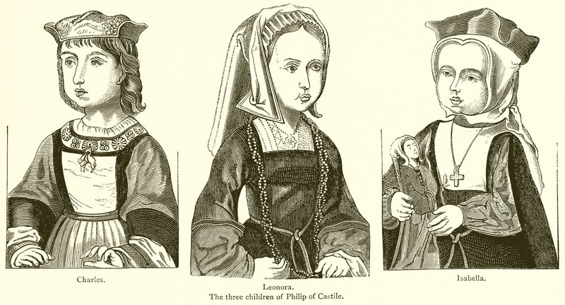 Die drei Kinder von Philipp von Kastilien von English School