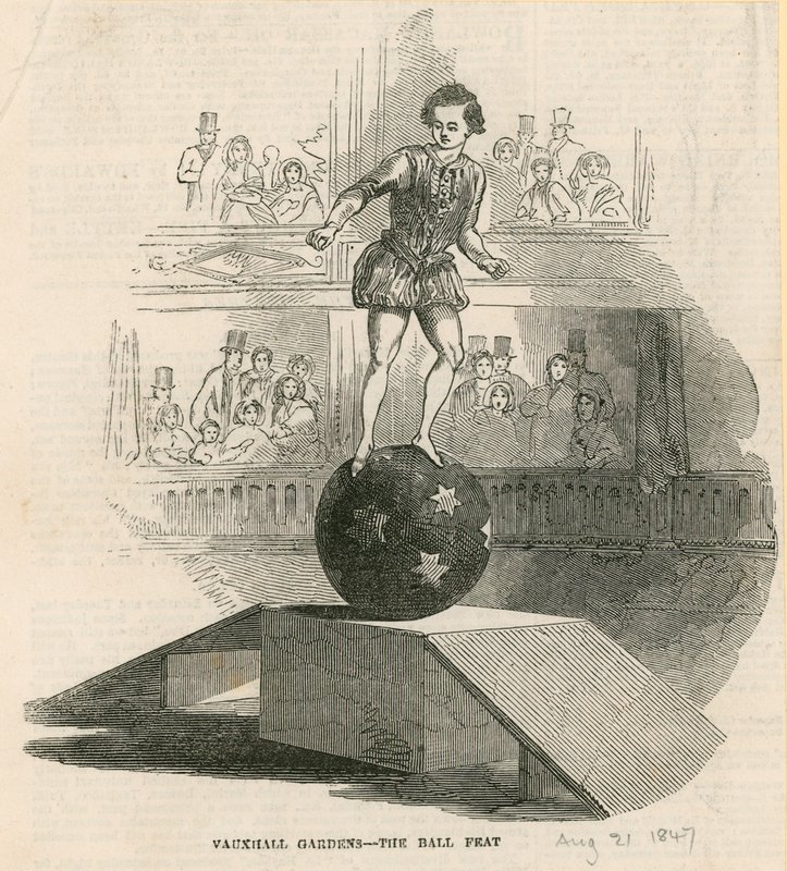 Die Ballnummer, Vauxhall Gardens, London von English School