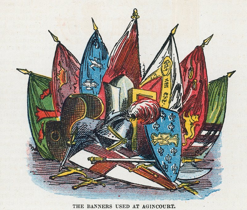 Die Banner von Agincourt von English School