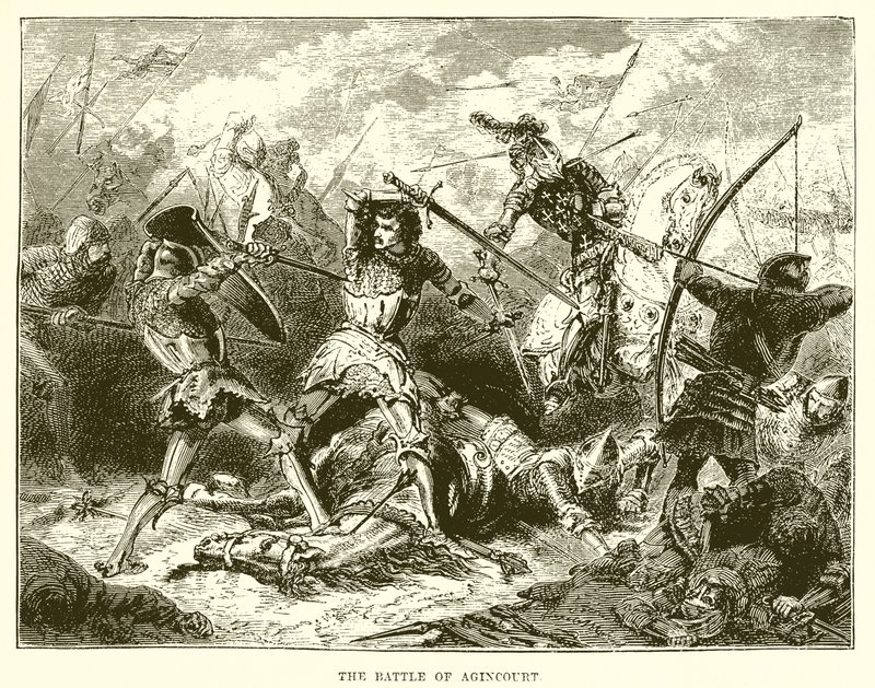 Die Schlacht von Azincourt von English School