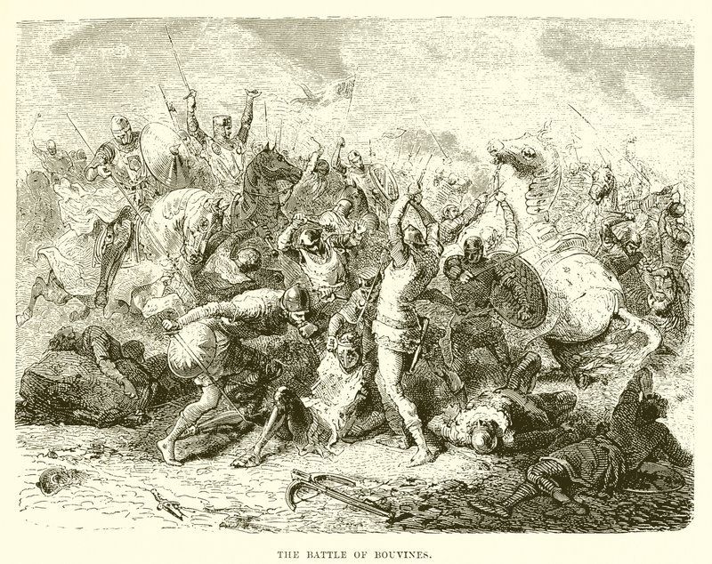 Die Schlacht von Bouvines von English School