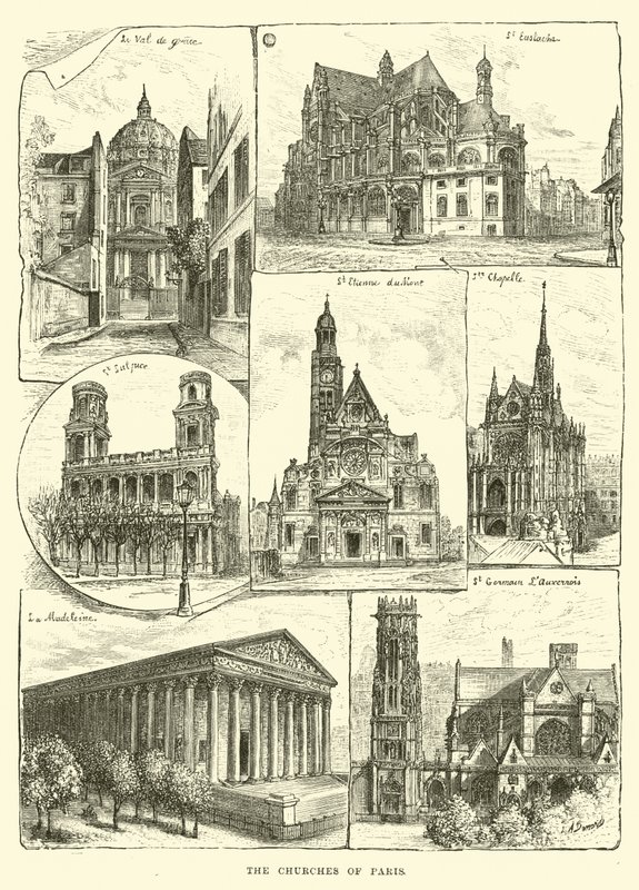 Die Kirchen von Paris von English School