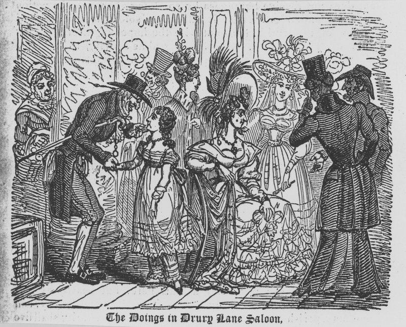 Die Vorgänge in einem Drury Lane Salon von English School