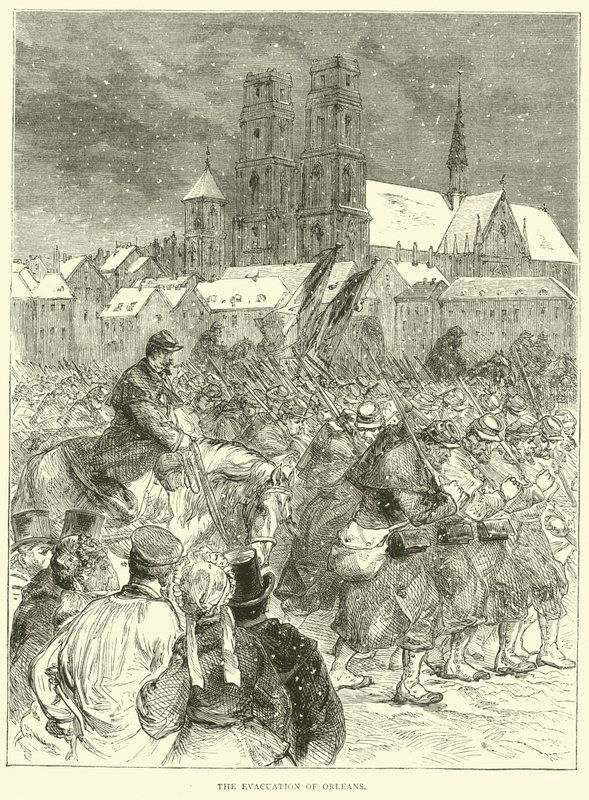 Evakuierung von Orleans, Dezember 1870 von English School