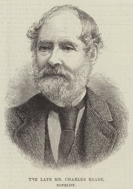 Der verstorbene Mr. Charles Reade, Romanautor (Gravur) von English School
