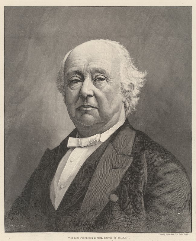 Der verstorbene Professor Jowett, Master of Balliol von English School