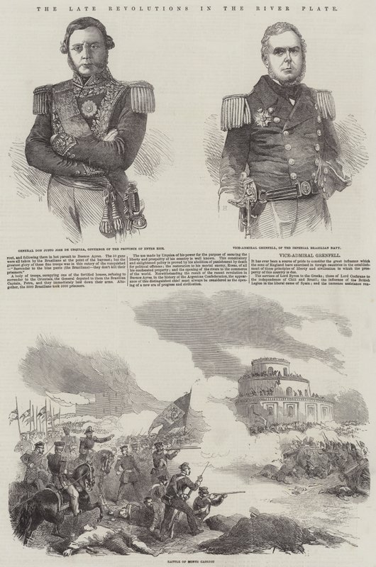 Die jüngsten Revolutionen im Flussgebiet des Río de la Plata von English School