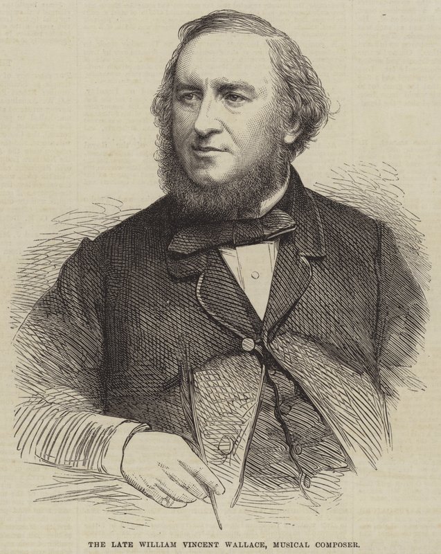 Der verstorbene William Vincent Wallace, Musikkomponist (Stich) von English School
