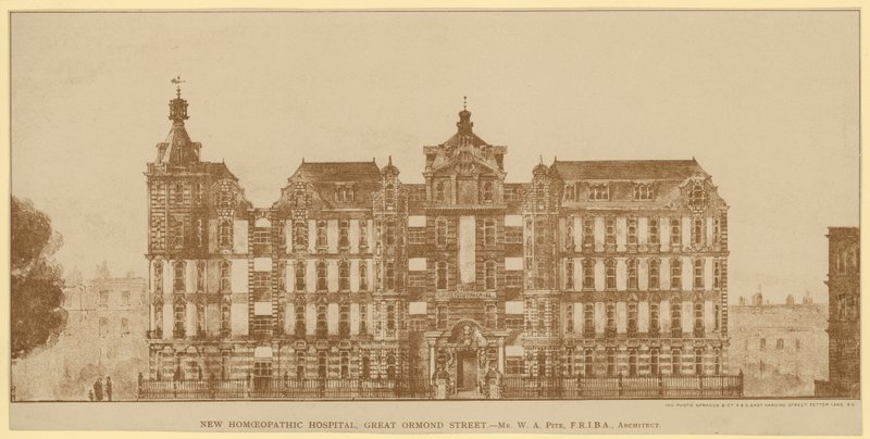 Das neue Homöopathische Krankenhaus, Great Ormond Street von English School