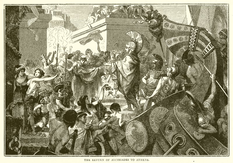 Die Rückkehr des Alkibiades nach Athen von English School