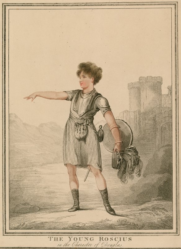 Der junge Roscius in der Rolle von Douglas von English School