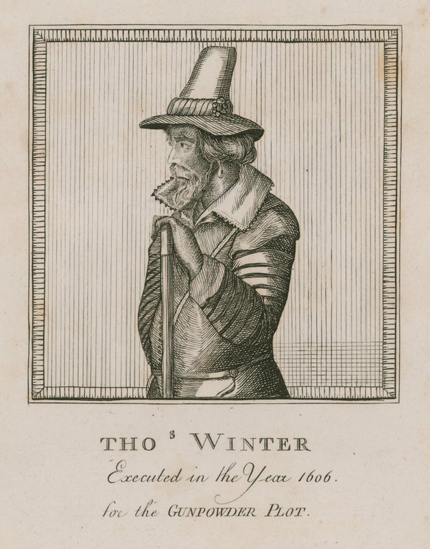 Thomas Winter, 1606 für die Pulververschwörung hingerichtet von English School