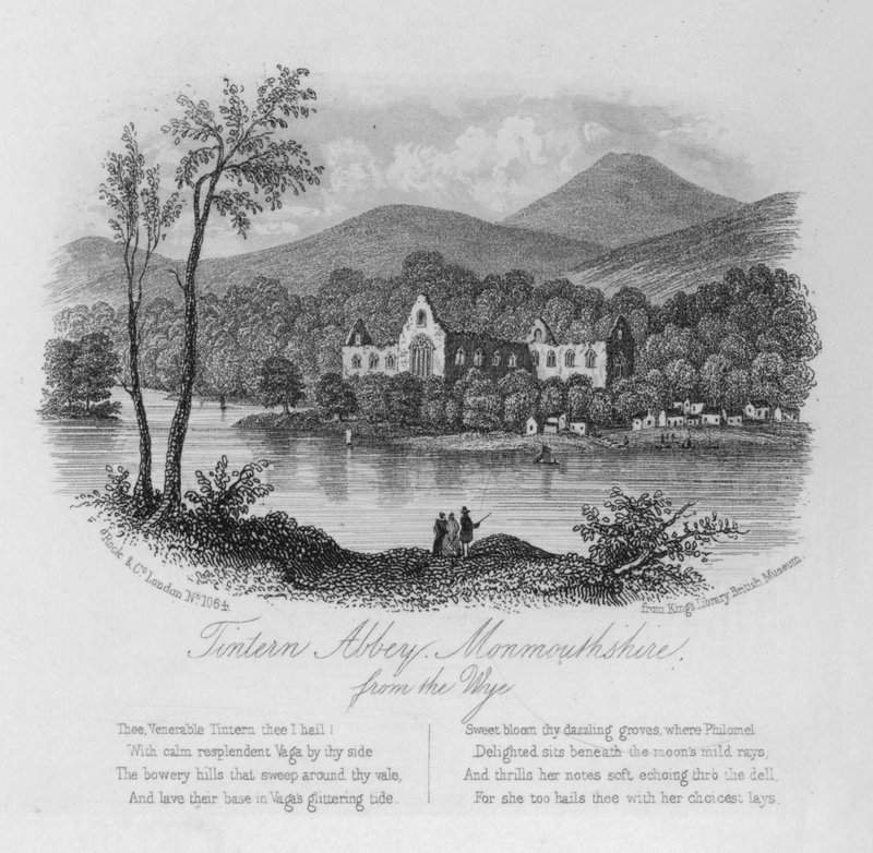 Tintern Abbey, Monmouthshire, vom Wye von English School