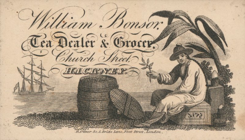 Visitenkarte, William Bonsor von English School
