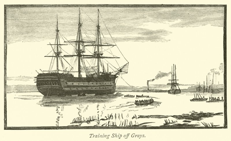 Schulschiff vor Grays von English School