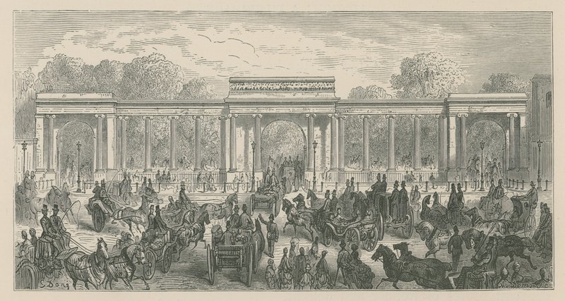 Triumphbogen, Hyde Park Corner, London von English School
