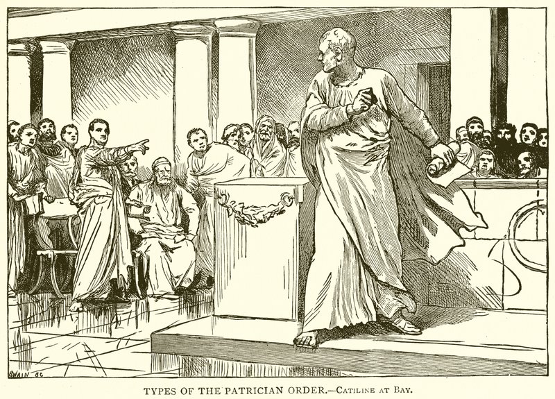 Typen des Patrizierstandes.—Catilina in der Enge von English School