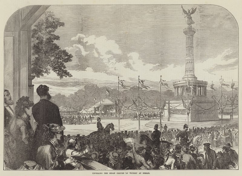 Enthüllung der Siegesäule in Berlin von English School