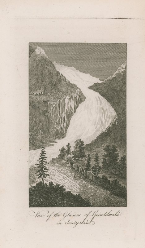 Ansicht der Gletscher von Grindelwald von English School