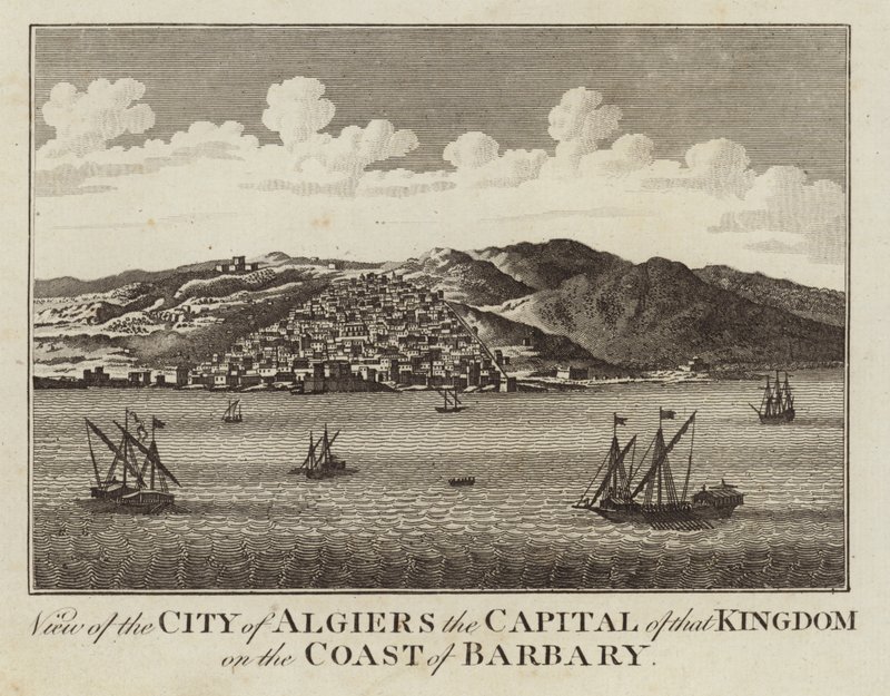 Ansicht der Stadt Algier, der Hauptstadt dieses Königreichs an der Küste von Barbary von English School