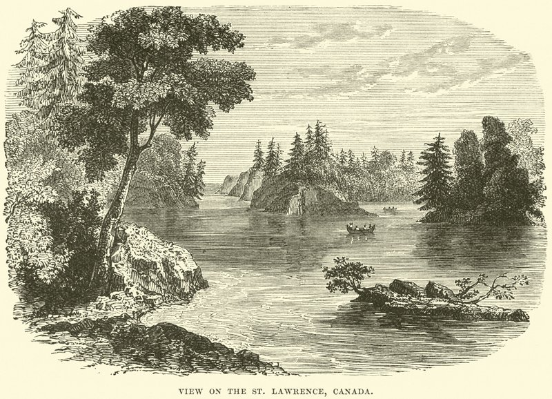 Blick auf den St. Lawrence, Kanada von English School