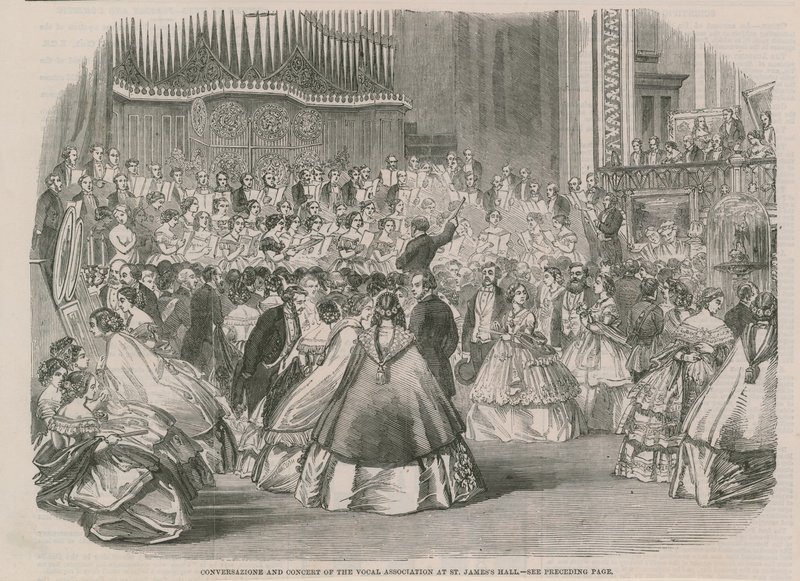 Vokalvereinigung in der St Jamess Hall von English School