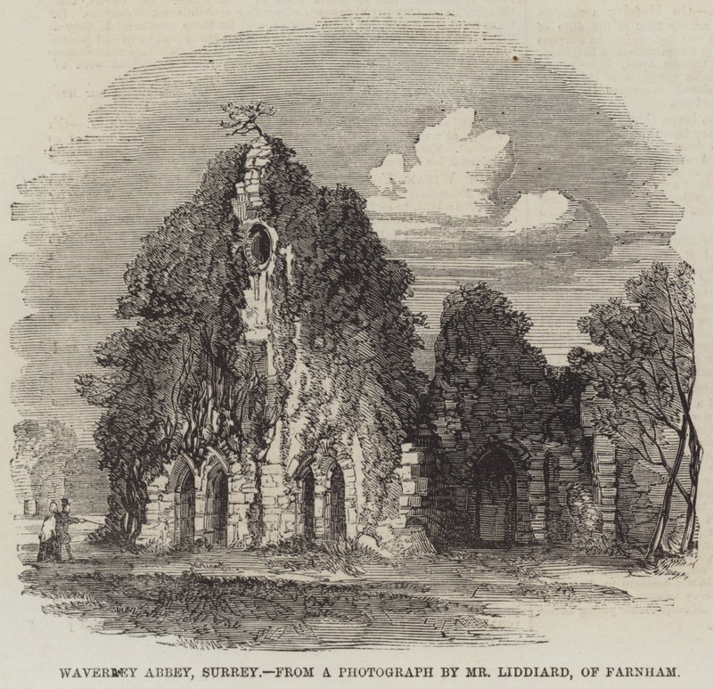 Waverley Abbey, Surrey (Gravur) von English School