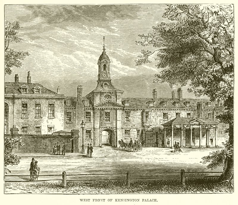 Westfassade des Kensington Palace von English School