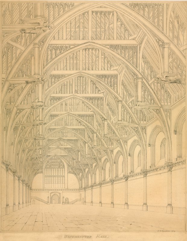 Westminster Hall, 1814 von English School