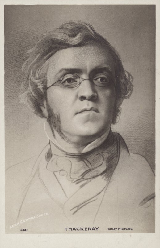William Makepeace Thackeray (1811-1863), englischer Romanautor von English School