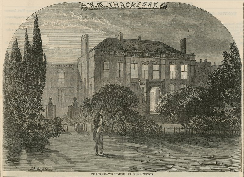 William Makepeace Thackerays Haus in Kensington, London von English School