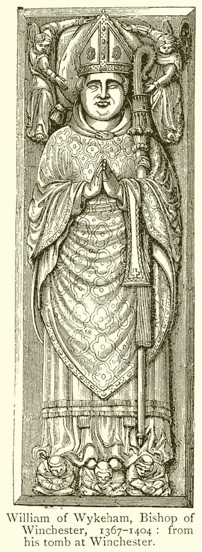 William von Wykeham, Bischof von Winchester, 1367-1404 von English School
