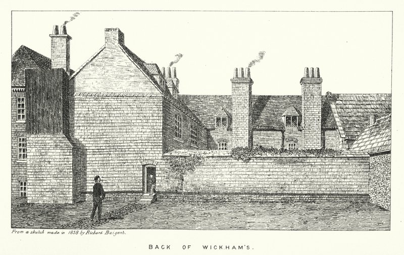 Winchester College: Rückseite von Wickham