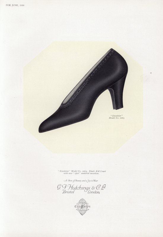 Damenschuhwerbung, 1930er Jahre von English School