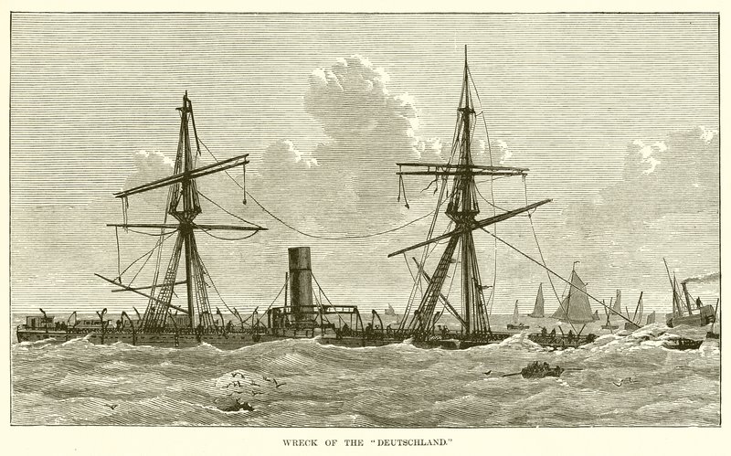 Schiffswrack der Deutschland von English School