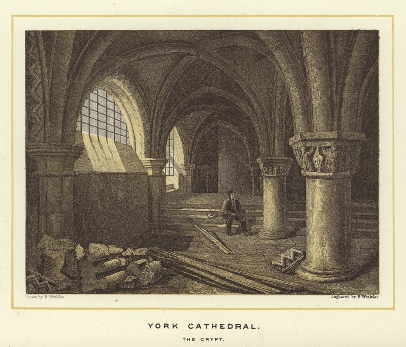 York Kathedrale, die Krypta von English School
