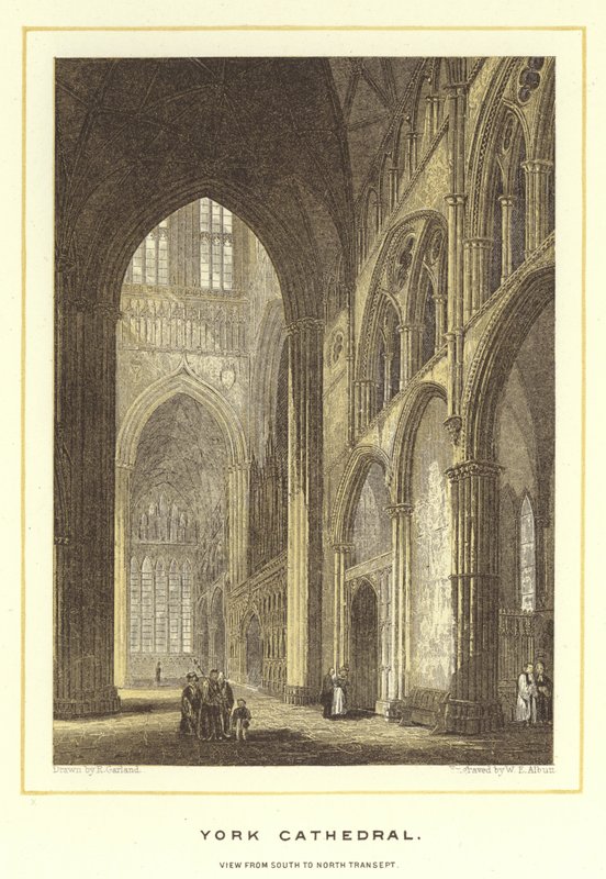 Kathedrale von York, Blick vom Süden zum Nordtransept von English School