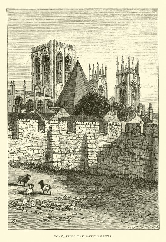 York, von den Zinnen von English School