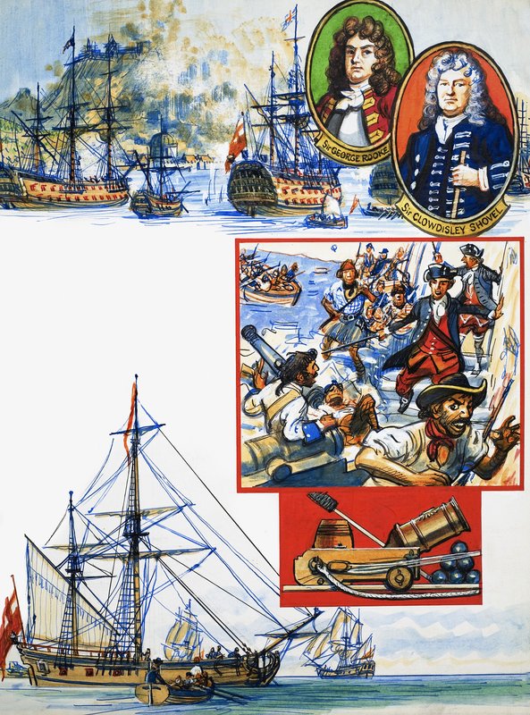 Sammelalbum des britischen Seemanns: Eroberung von Gibraltar von Eric Parker