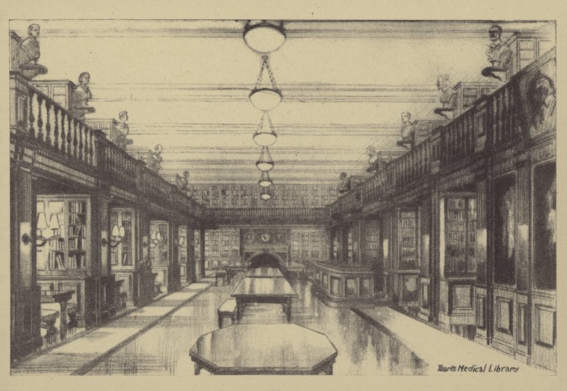 Barts Medizinische Bibliothek von Ernest Coffin