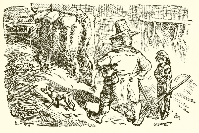 Der Hirsch im Ochsenstall von Ernest Henry Griset