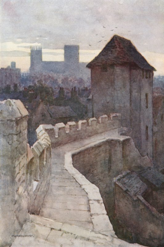 Fishergate Postern von den Mauern von Ernest William Haslehust