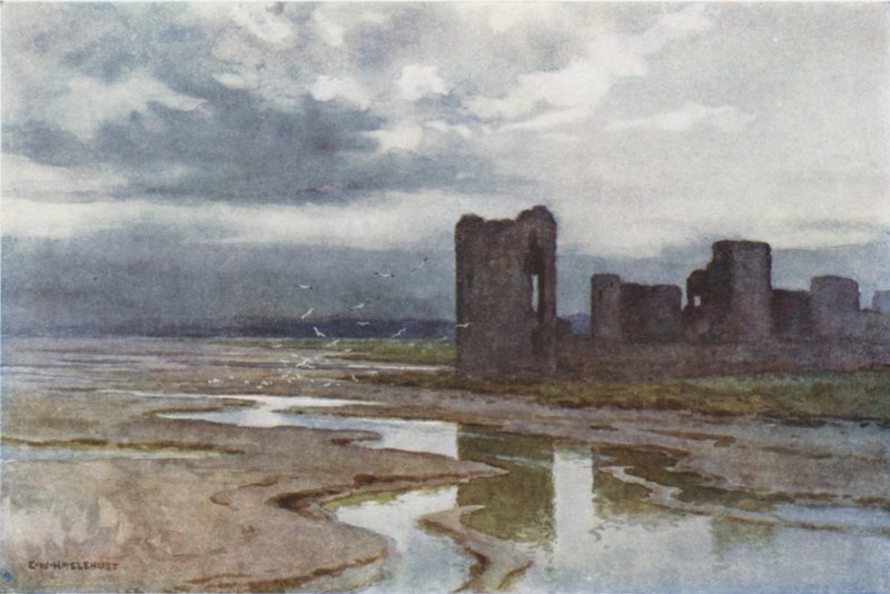 Sands of Dee, Flint Castle von Ernest William Haslehust