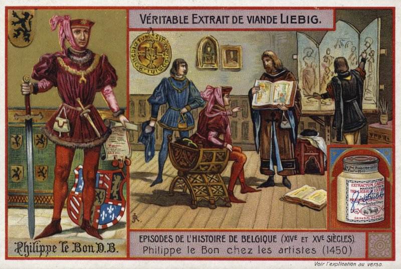 Philipp der Gute, Herzog von Burgund, trifft sich mit Künstlern, 1450 von European School