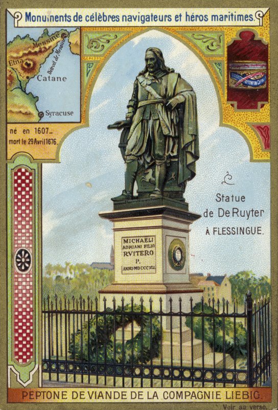 Statue von Michiel de Ruyter, niederländischer Admiral, Vlissingen, Niederlande von European School