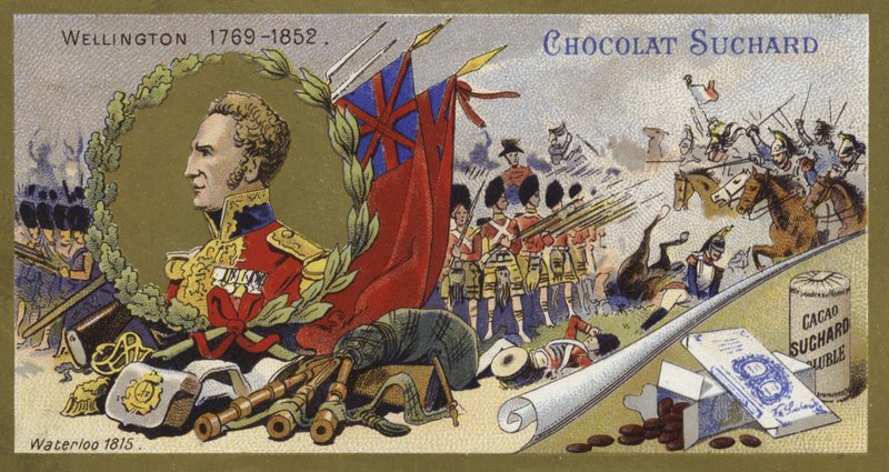 Der Herzog von Wellington und die Schlacht bei Waterloo, 1815 von European School