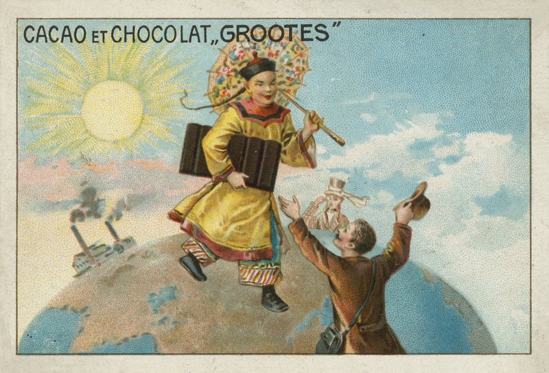 Werbung für Grootes Kakao und Schokolade von European School